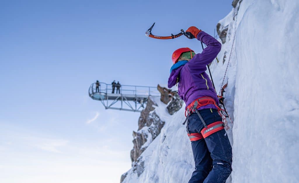 Escalade de glace au pic du midi