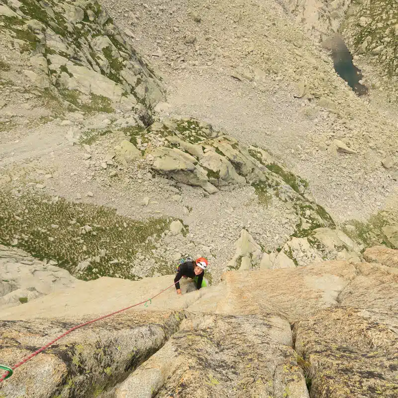 Escalade de Grande voie autour de la station de la Mongie